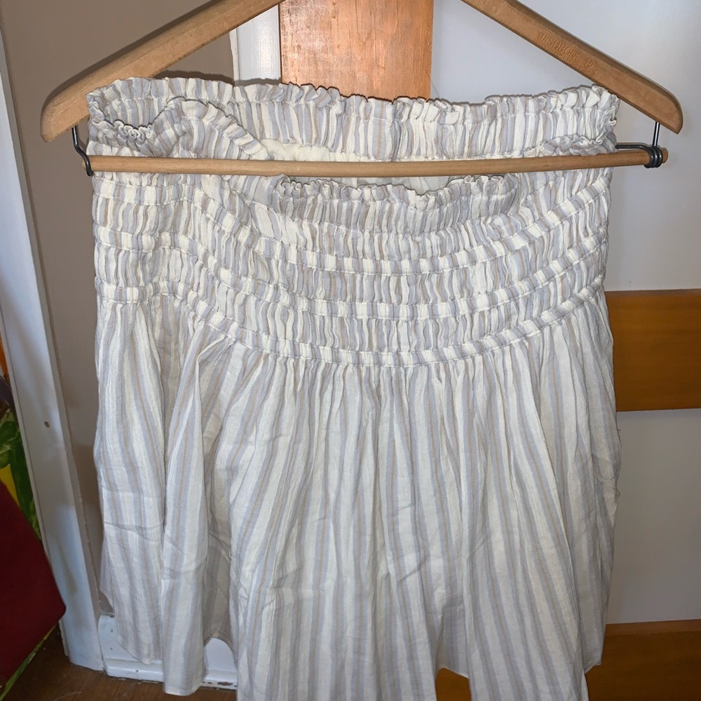 Madewell smocked stripe skirt - Picture 4 of 5